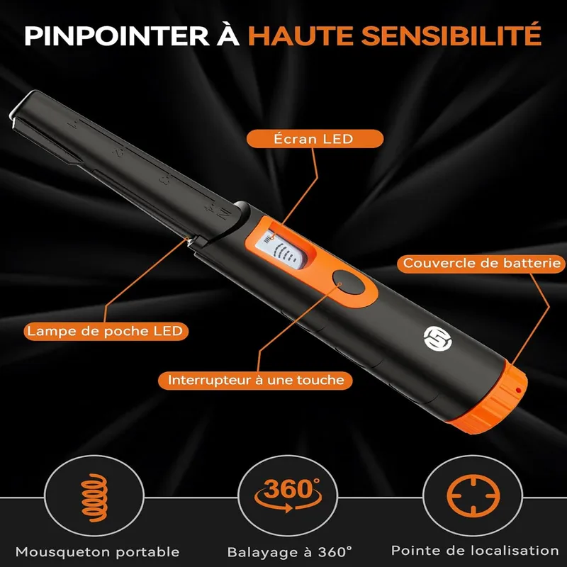 SUNPOW Détecteur de métaux Pinpointer